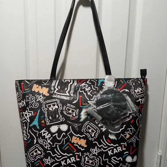 Karl Lagerfeld Paris Adele Tote With Coin Purse ( new) - Picture 6 of 9